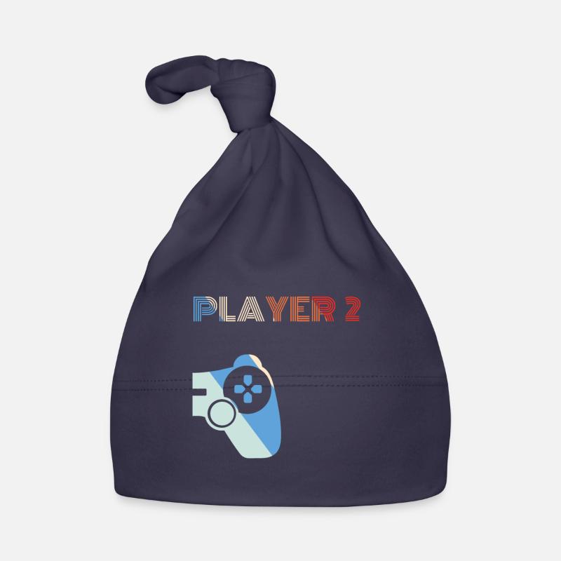 Player 2 Partner Duo Gamer Controller Geschenk Baby Bio-Mütze