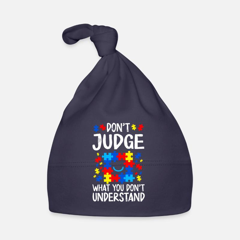 Autisme Conscience - Bonnet bio Bébé - marine