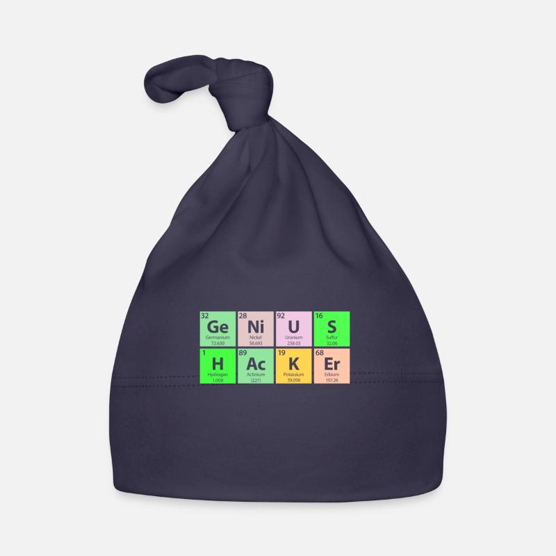 Genius Hacker Periodic Table Organic Baby Cap