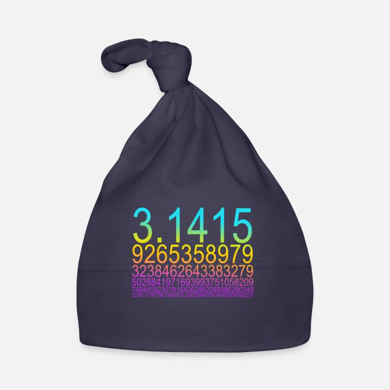 Funny Math Mathematics Nerd Geek Pi Maxwell - Organic Baby Cap - navy