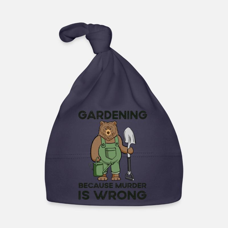 Gardening Because Murder Is Wrong Baby Bio-Mütze
