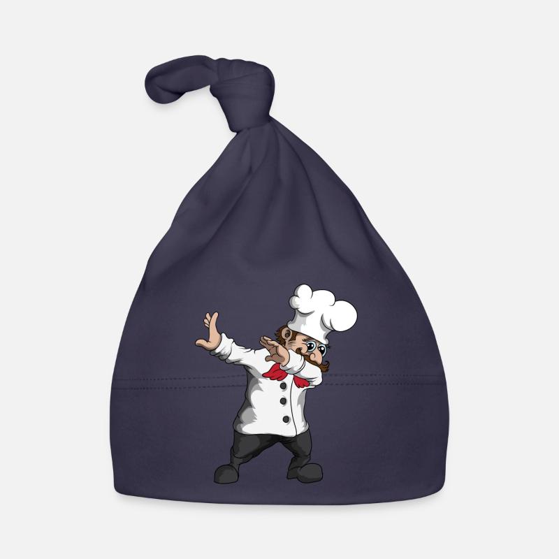 Lustiger Dabbing Chefkoch tanzen Pizzabäcker Koch Baby Bio-Mütze