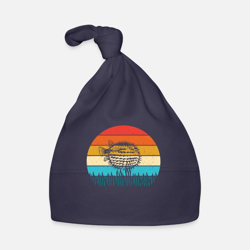 Kugelfisch - Baby Bio-Mütze - Navy