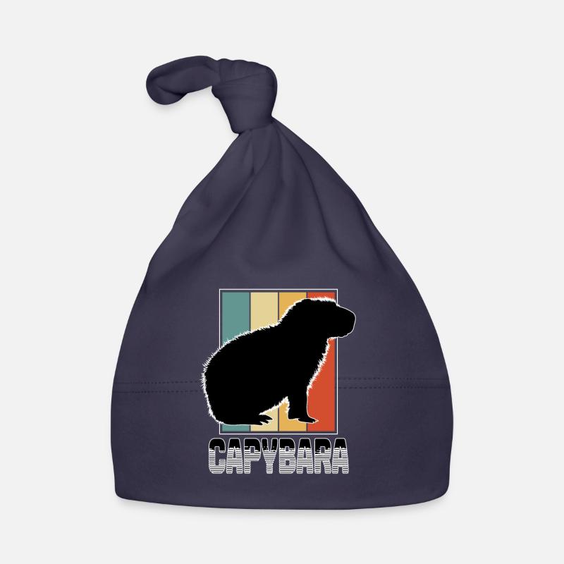 Rongeur Porc-eau Capybara Capibara Amant Bonnet bio Bébé