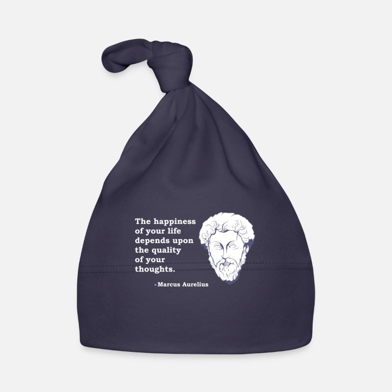 Marcus Aurelius Quote Philosophy Philosopher Stoic Organic Baby Cap