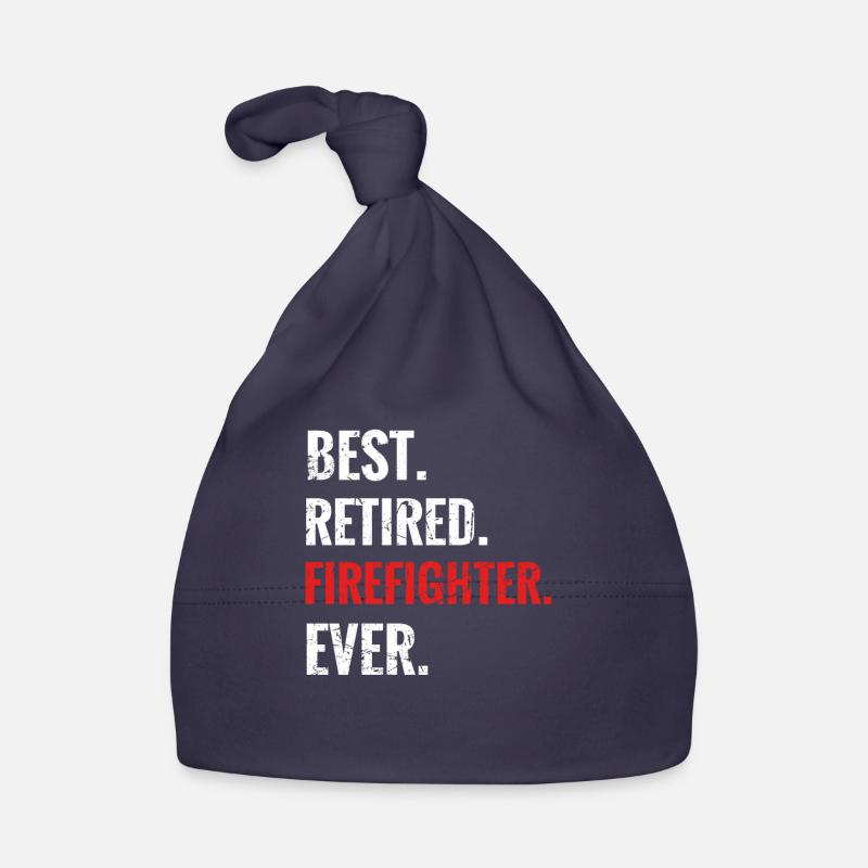 Pompier cadeau de retraite Drôle pompiers Bonnet bio Bébé