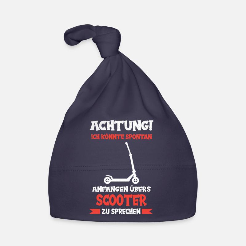 Scooter Stunt Scooter Tretroller Roller E-Scooter - Baby Bio-Mütze - Navy