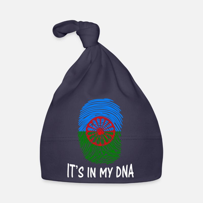 romani people flag o styago le romengo idée cadeau - Bonnet bio Bébé - marine
