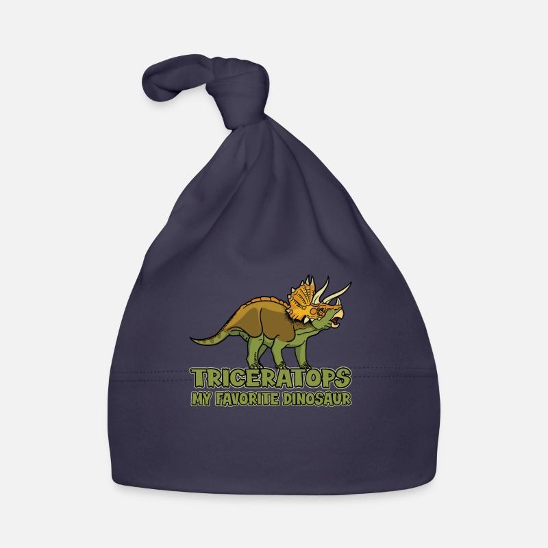 Triceratops dinosaure préféré Bonnet bio Bébé