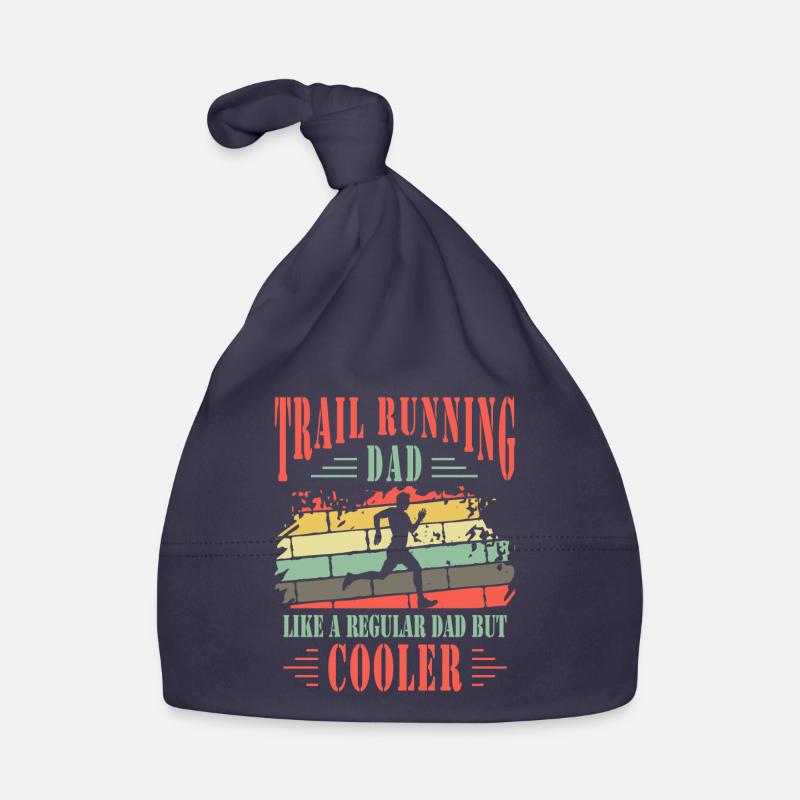 Trail Running Dad Cooler Trail Runner Father Gift Organic Baby Cap