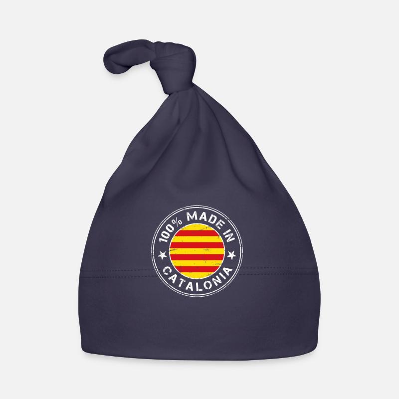 Catalogne catalane - Bonnet bio Bébé - marine