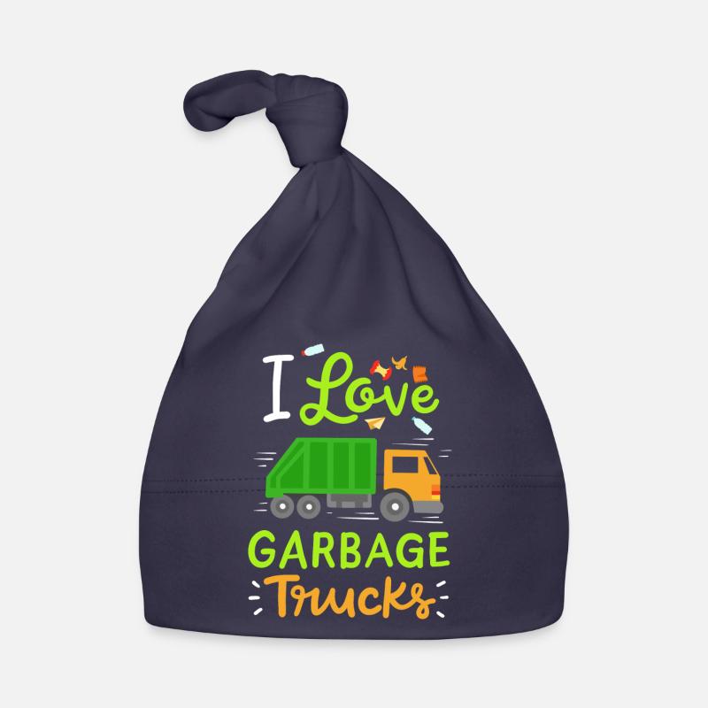 Müllwagen Mülltag Baby Bio-Mütze