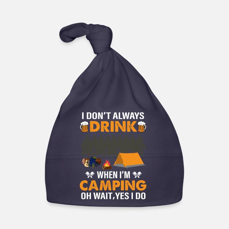 Happy Camper De camper Camping Cadeaux Bonnet bio Bébé