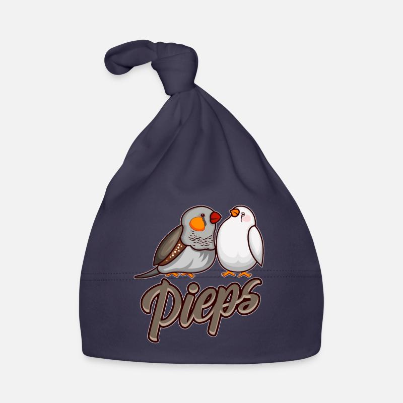 Pinsons zèbres PIEPS Pinsons - Bonnet bio Bébé - marine