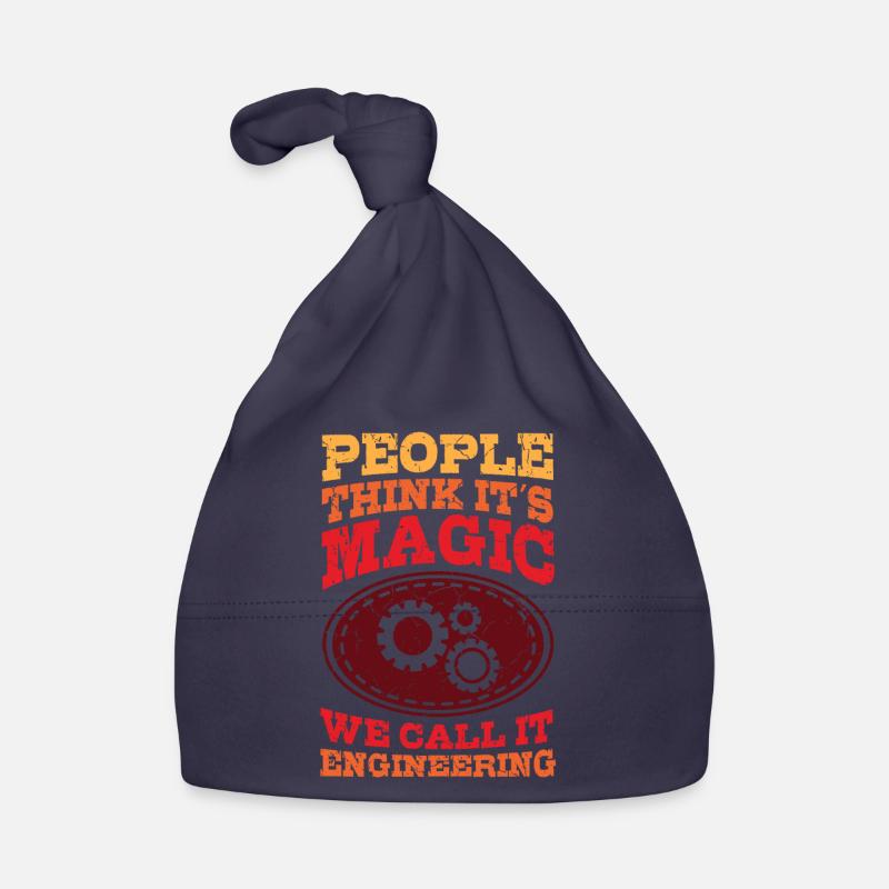 Engineer Magic Engineer Saying Graduation Degree Organic Baby Cap