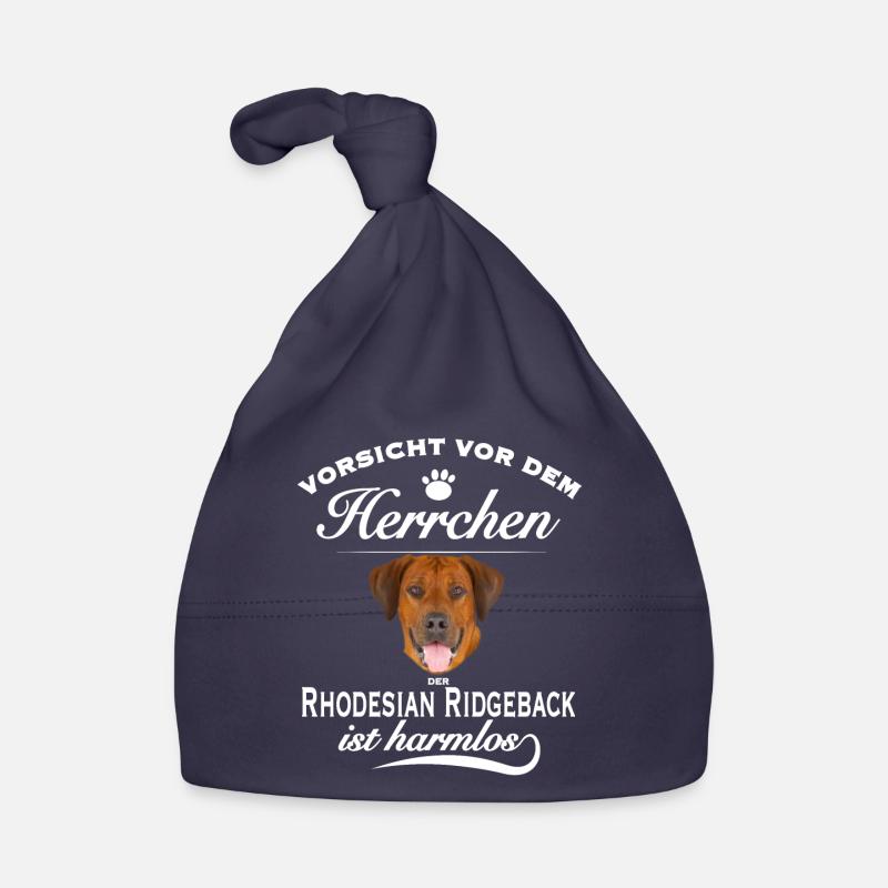 Vorsicht vor dem Herrchen - Rhodesian Ridgeback Baby Bio-Mütze