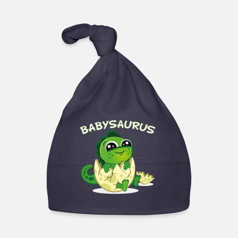Babysaurus - Bébé dinosaure Dino Unicorn - Bonnet bio Bébé - marine