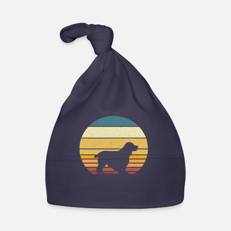 Cocker Spaniel - Baby Bio-Mütze - Navy
