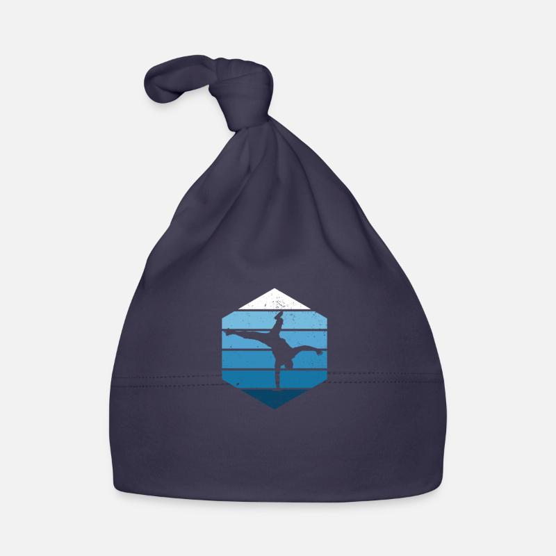 Breakdance Bboy Break Dance Retro Blue Breakdancer Organic Baby Cap