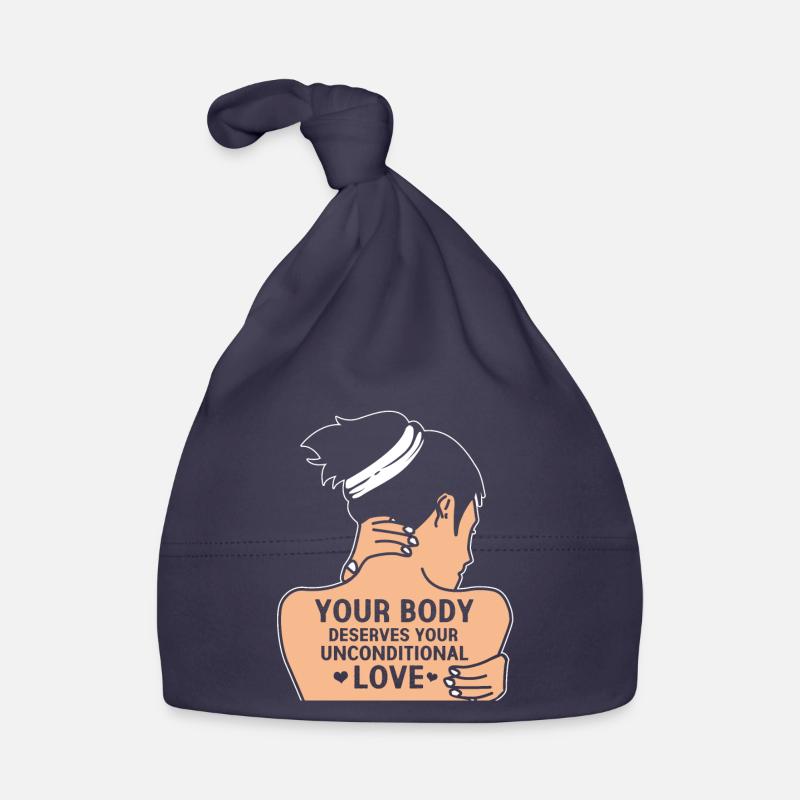 Depression Deppressive Psyche Therapy Bipolar - Organic Baby Cap - navy