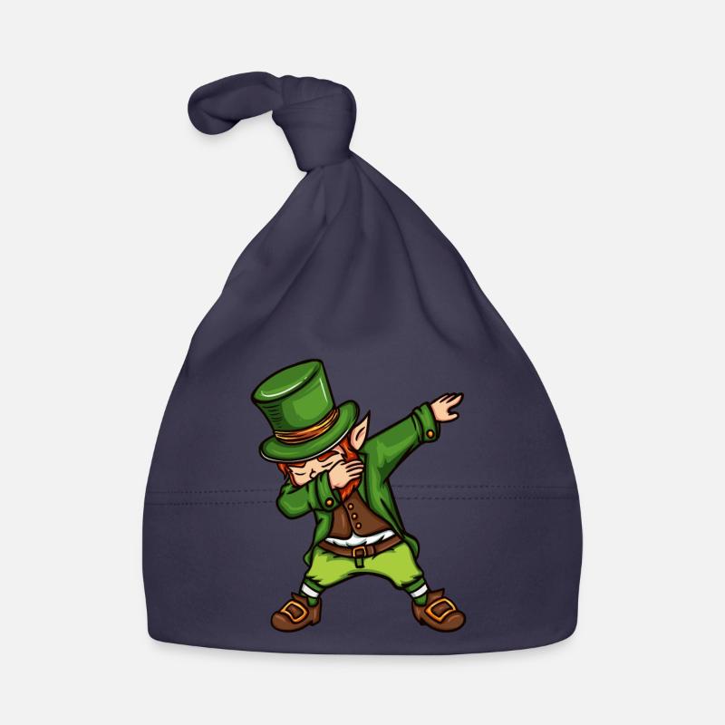 Dancing Leprechaun St. Patrick's Day Irish Organic Baby Cap