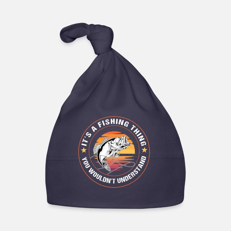 Dire drôle de pêcheur Bonnet bio Bébé