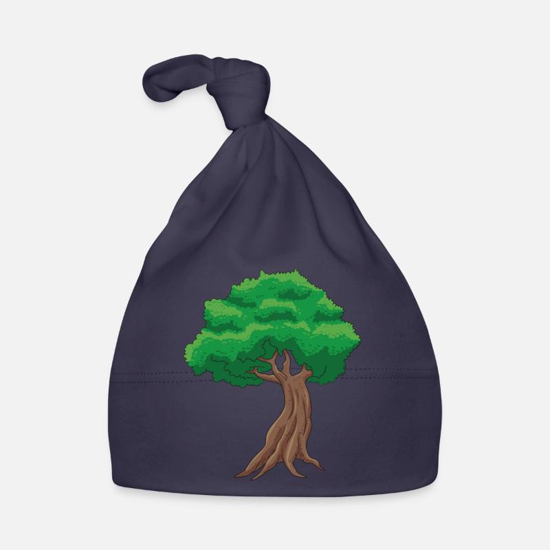 Bonsai Arbre - Bonnet bio Bébé - marine