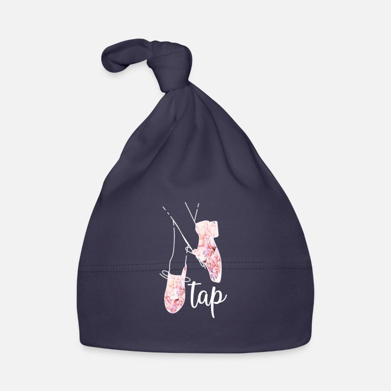 Claquettes Dedanse de danse - Bonnet bio Bébé - marine