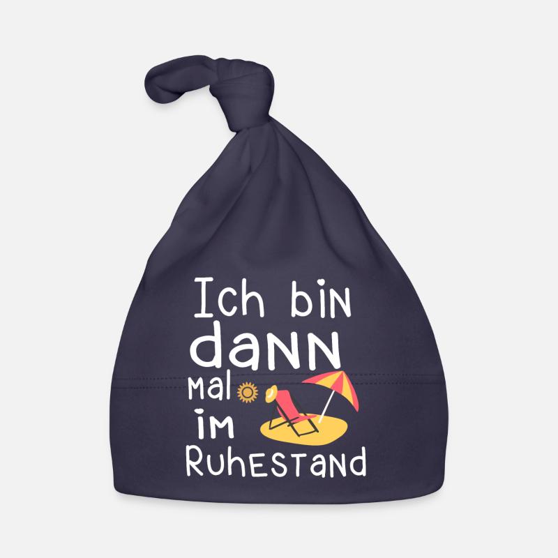 Ich bin dann mal im Ruhestand Abschiedsgeschenk Baby Bio-Mütze