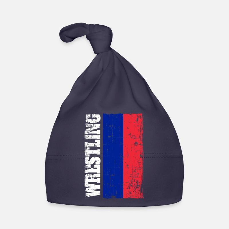 Lutte lutte lutteur drapeau drapeau Russie Bonnet bio Bébé