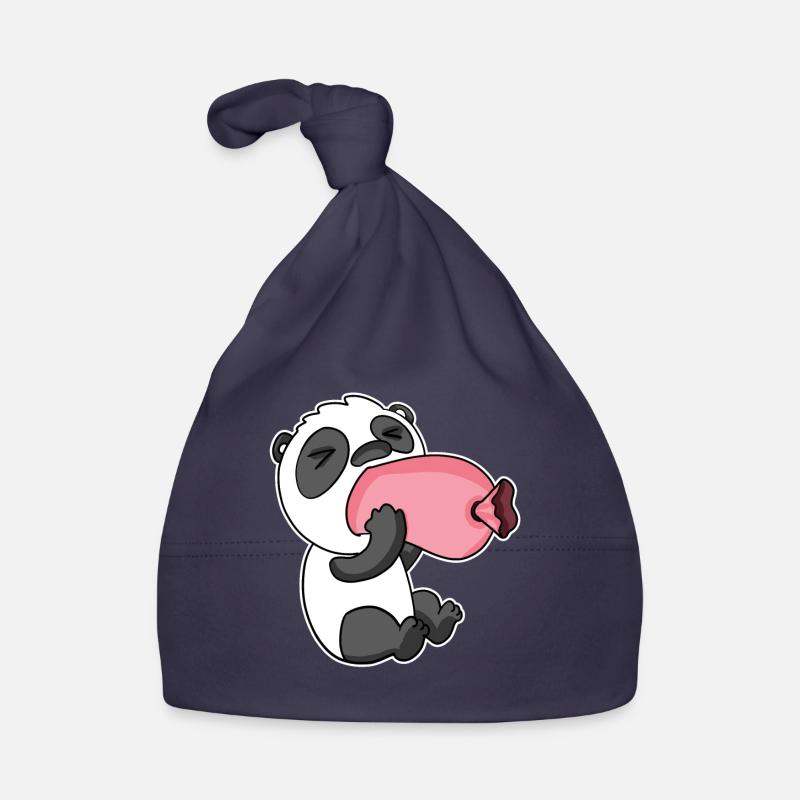Panda avec saucisse Bonnet bio Bébé
