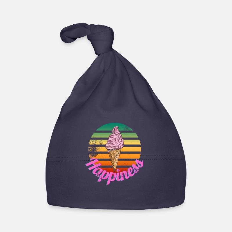 Crème de crème de glace Graphiques d’été Bonnet bio Bébé