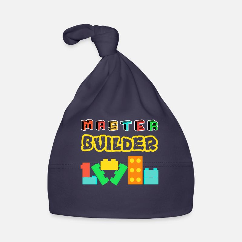 Master Builder Building Bricks Blocks Pieces Organic Baby Cap