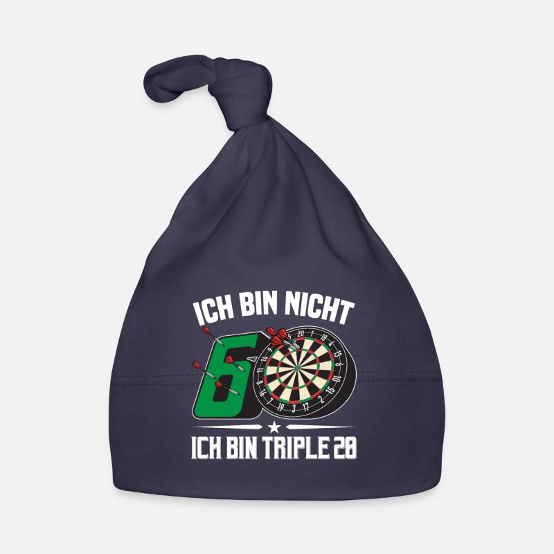 60. Geburtstag Darts Geschenk 60 Ehrentag Männer Baby Bio-Mütze