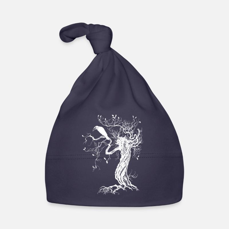 Raven Horror Plague Organic Baby Cap