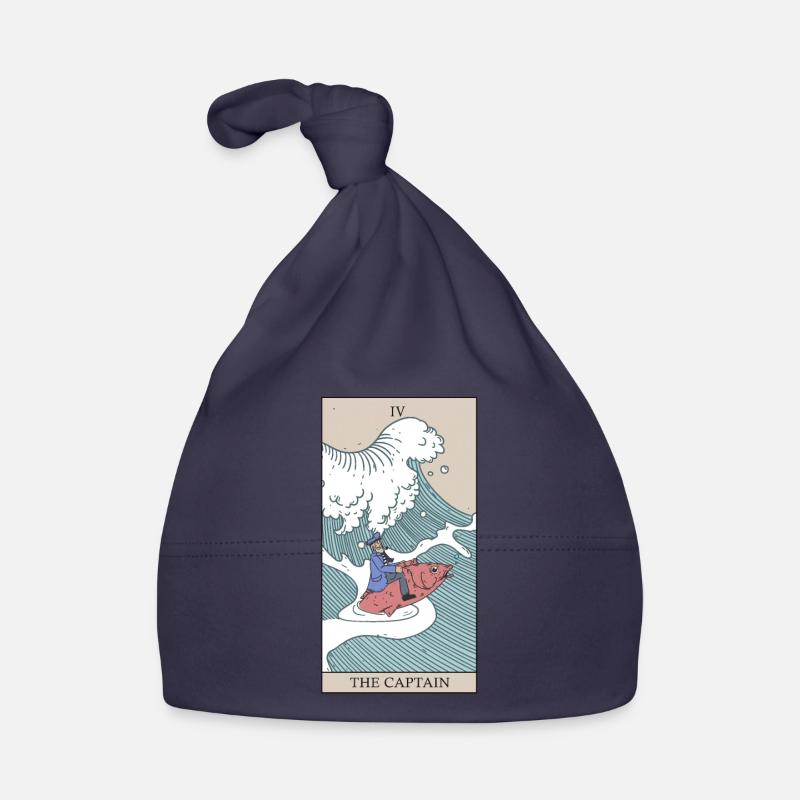 Captain Tarot Card Occult Tarot Sailor Design Organic Baby Cap