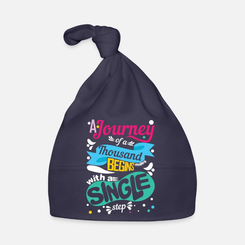 A step for a big journey Organic Baby Cap