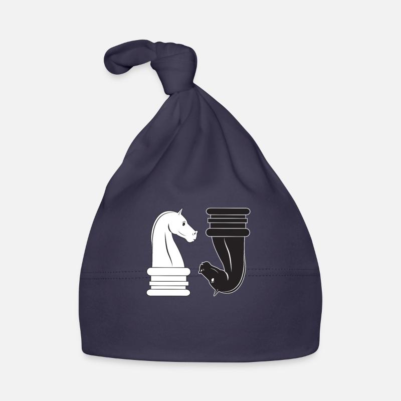 Jeu d’échecs de pion-chef - Bonnet bio Bébé - marine
