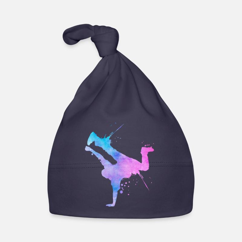 Street Art Breakdancer Modern Abstract Art Organic Baby Cap