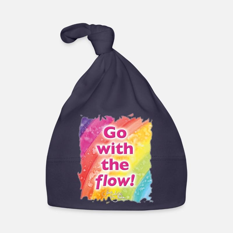 Rainbow flow - Sonja Ariel von Staden Baby Bio-Mütze