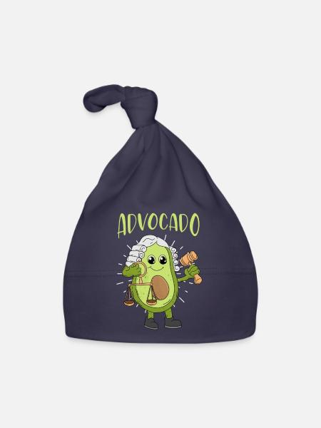 Droit Avocat Advocado Avocats Cadeau Étudiant - Bonnet bio Bébé - marine - Devant