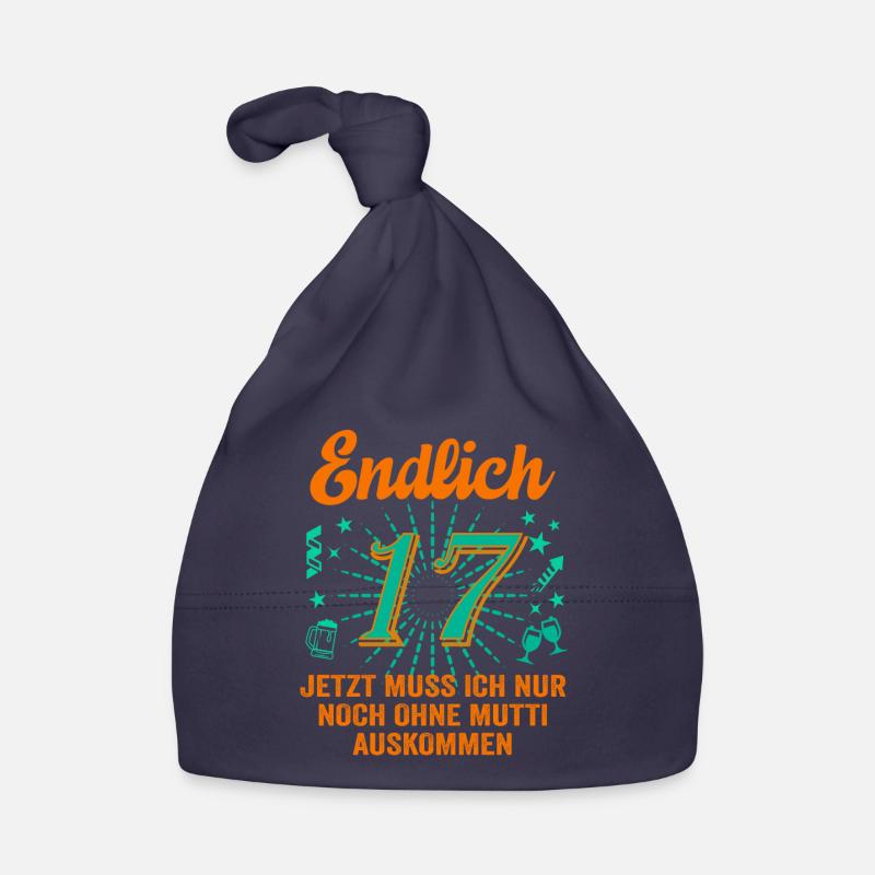 17 Geburtstag Junge Geschenk lustig 17. Ehrentag Baby Bio-Mütze