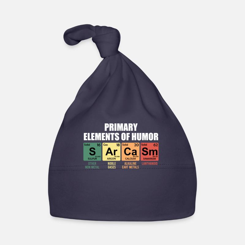 Primary Elements of humor symboles elements Bonnet bio Bébé