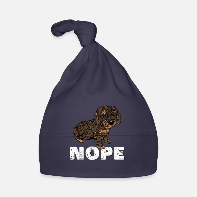 Nope Teckel teckel teckel Bonnet bio Bébé
