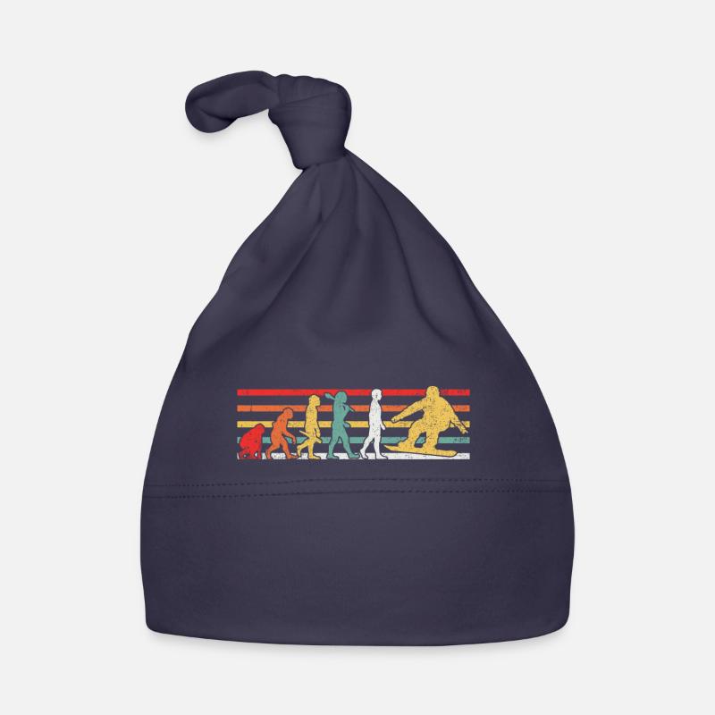 Snowboarder Snowboard Baby Bio-Mütze