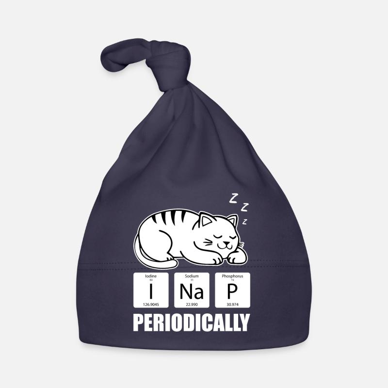 I Nap Periodically - Funny Science Cat Chat Bonnet bio Bébé