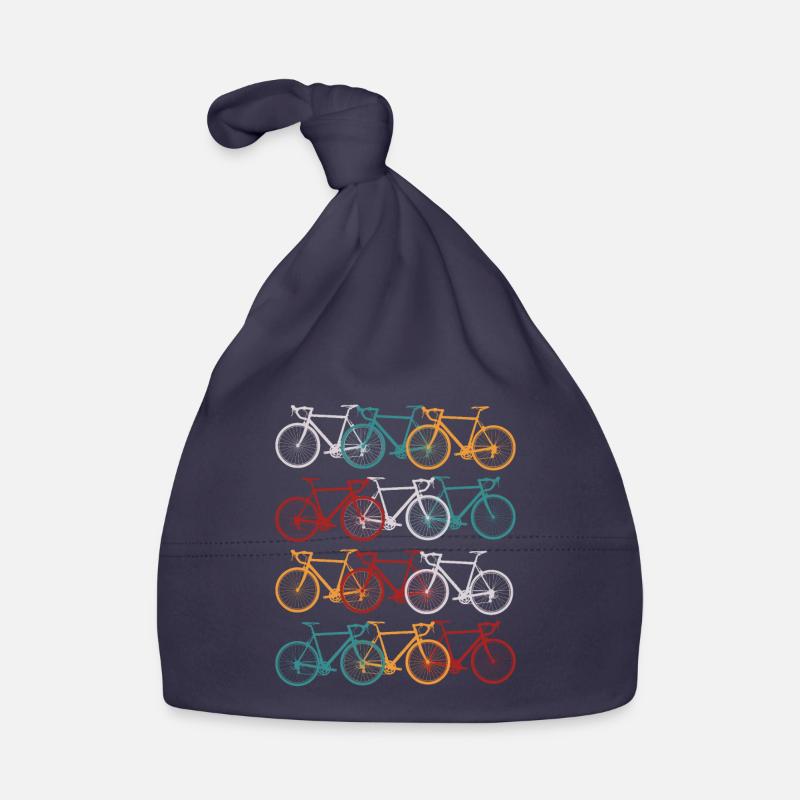 Vélo de course vintage vélo vélo de course rétro - Bonnet bio Bébé - marine