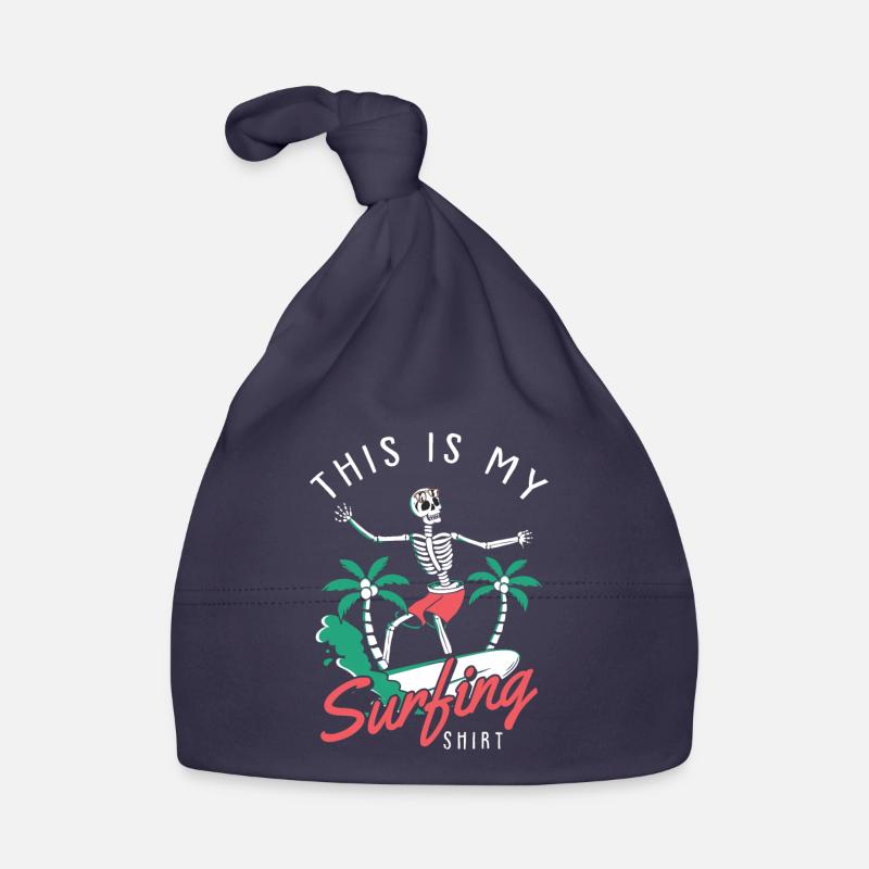 Surf surf surf surf surf planche de surf plage cadeau Bonnet bio Bébé