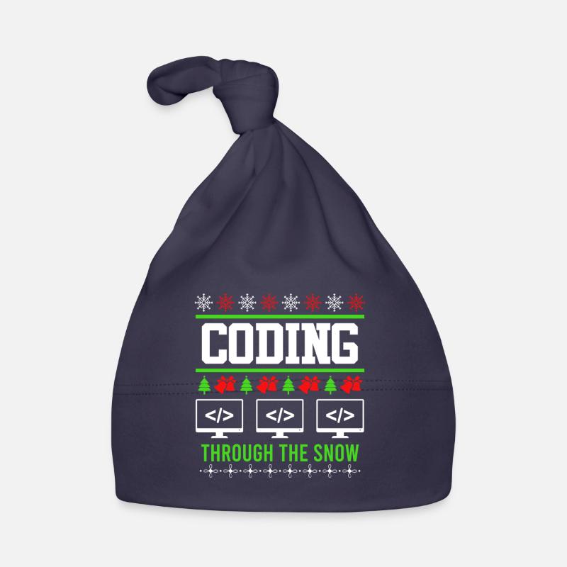 Programmeur Noël Ugly Christmas Coding Bonnet bio Bébé