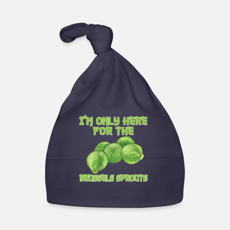Funny Brussels sprouts gift Organic Baby Cap
